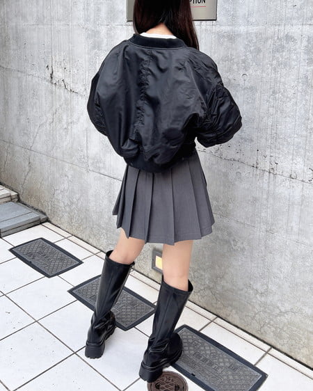 INGNI（イング） サイドベルトプリーツスカパン ｸﾞﾚｰ