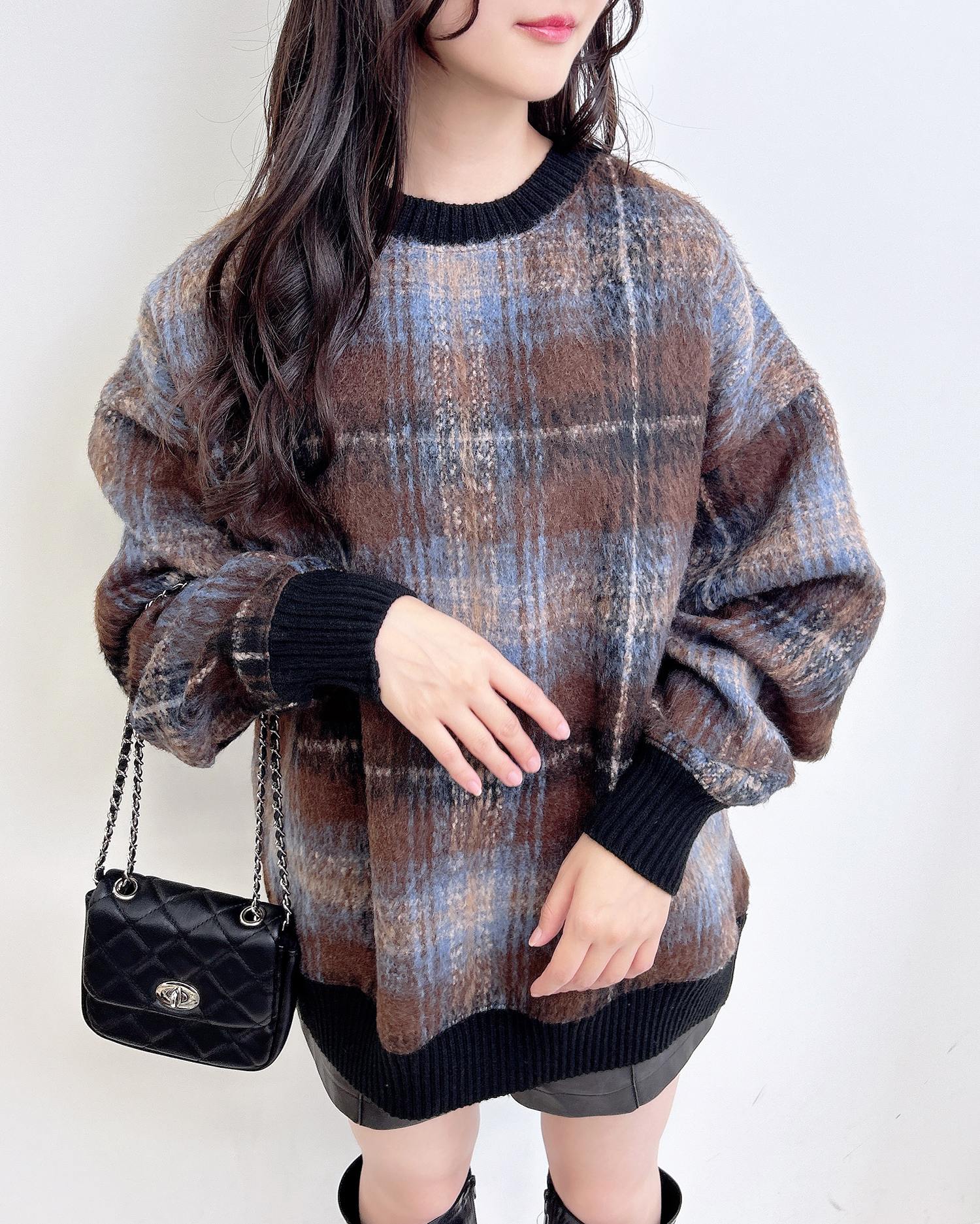 チェックリブチュニックトップス|INGNI(イング) 公式通販 チェックリブチュニックトップス|INGNI(イング) 公式通販