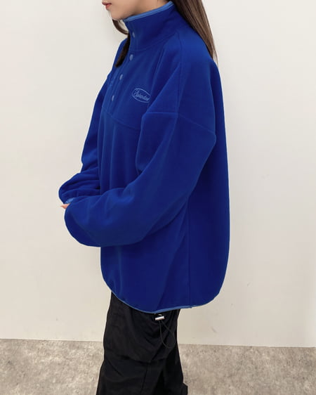 INGNI(イング) ハーフボタンフリースチュニック ブルー