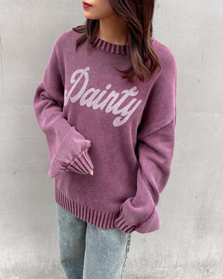 ウォッシュロゴニット（ＯＵＴＬＥＴ）