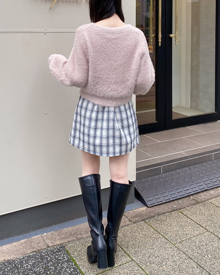INGNI（イング） いろいろボタンVネックフェザーニットカーディガン ﾋﾟﾝｸ