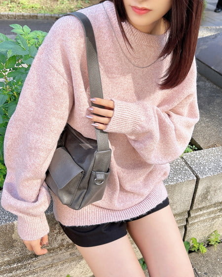 INGNI（イング） ポケット付ショルダーバッグ ｸﾞﾚｰ