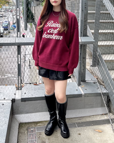 INGNI（イング） フェイクレザーキュロットパンツ／Ａ ｸﾛ