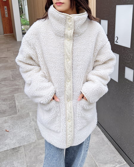 INGNI（イング） リバーシブルボア×キルトスタンドコート ｱｲﾎﾞﾘｰ