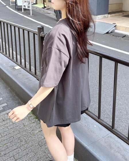 INGNI（イング） BearモチーフTシャツ ｽﾐｸﾛ