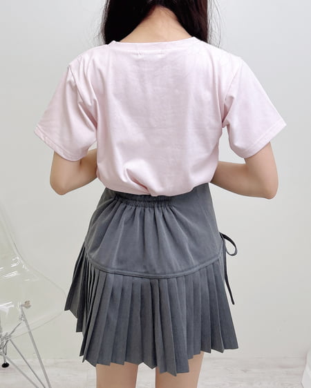 INGNI（イング） 装飾リボン付ねこTシャツ ﾗｲﾄﾋﾟﾝｸ