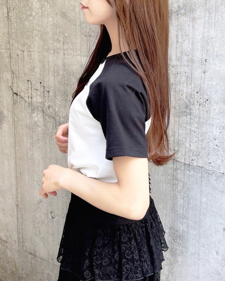 INGNI（イング） ガールロゴTシャツ ｵﾌﾎﾜｲﾄ/ｸﾛ