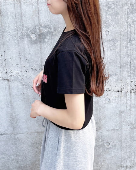 INGNI（イング） ガールロゴTシャツ ｸﾛ