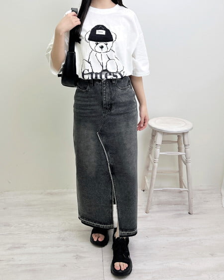 INGNI（イング） BearモチーフTシャツ ｵﾌﾎﾜｲﾄ
