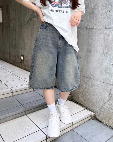 【5／20までの限定価格】デニムハーフパンツ