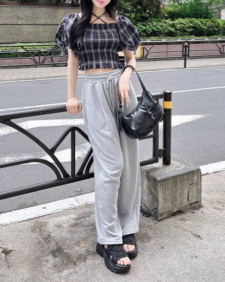 INGNI（イング） イージースウェットパンツ ｸﾞﾚｰ