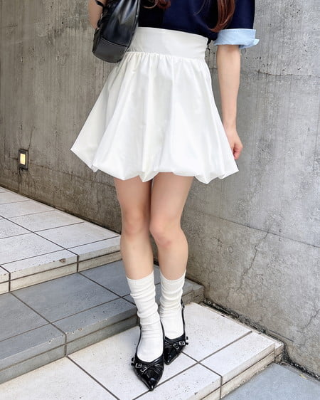 INGNI（イング） バルーンミニスカパン ｵﾌﾎﾜｲﾄ