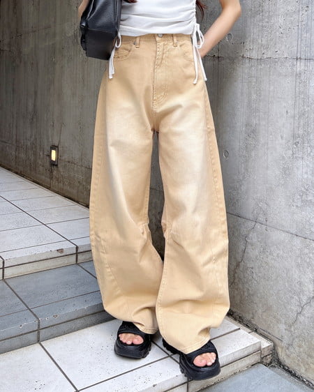 【WEB限定】【S～Mサイズ】デニムカーブパンツ