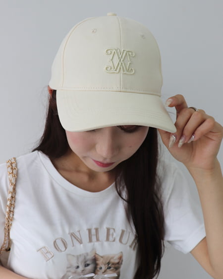 INGNI（イング） エンブレム刺繍キャップ ｱｲﾎﾞﾘｰ