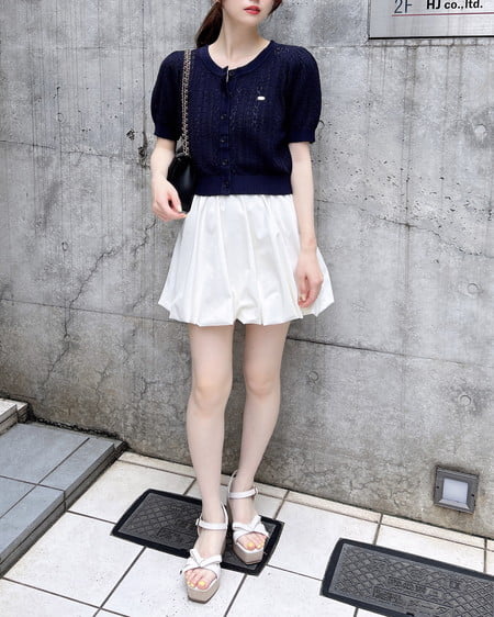 INGNI（イング） バルーンミニスカパン ｵﾌﾎﾜｲﾄ