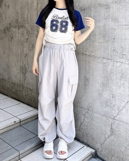 INGNI（イング） ニータックカーゴパンツ ｸﾞﾚｰ