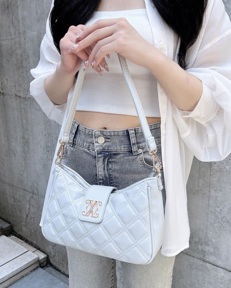 INGNI（イング） キルティング2Wayショルダーバッグ ｸﾞﾚｰ