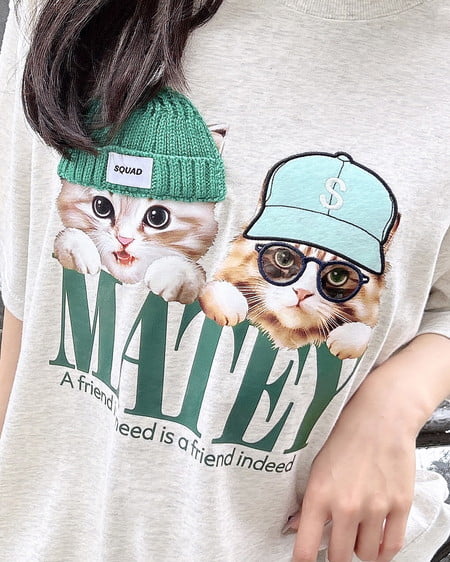 INGNI（イング） 猫ニット帽＆キャップTシャツ ｵｰﾄﾐｰﾙ