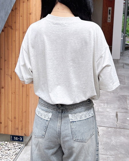 INGNI（イング） カラフル花刺繍Tシャツ ｵｰﾄﾐｰﾙ