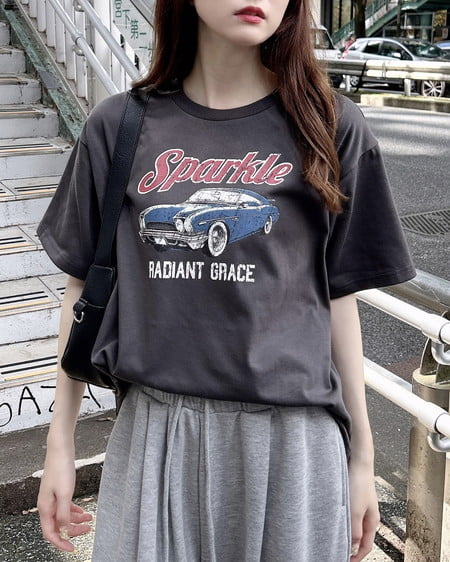 INGNI（イング） アソートロゴTシャツ ｽﾐｸﾛ/B