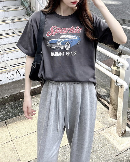 INGNI（イング） アソートロゴTシャツ ｽﾐｸﾛ/B