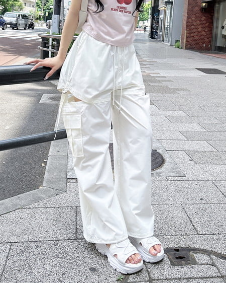 INGNI（イング） サイドスリットカーゴパンツ ｱｲﾎﾞﾘｰ