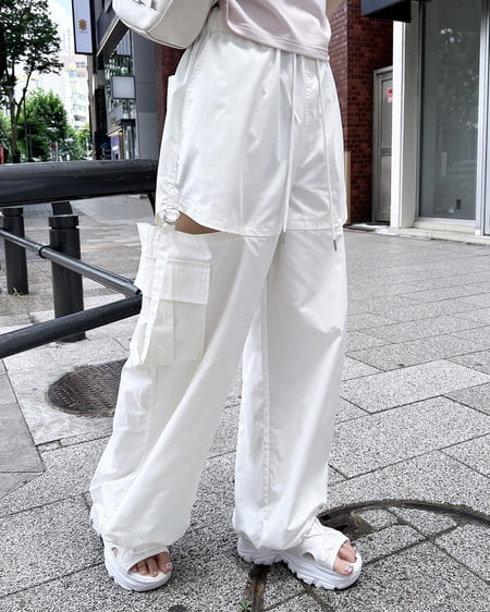 INGNI（イング） サイドスリットカーゴパンツ ｱｲﾎﾞﾘｰ