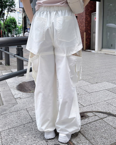 INGNI（イング） サイドスリットカーゴパンツ ｱｲﾎﾞﾘｰ