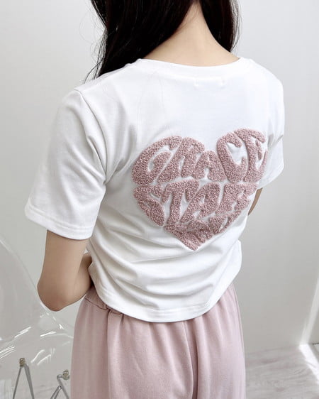 サイドドロストBackサガラハートTシャツ