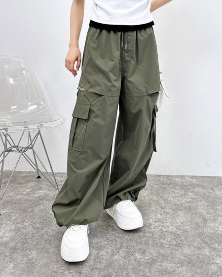 INGNI（イング） サイドスリットカーゴパンツ ｶｰｷ