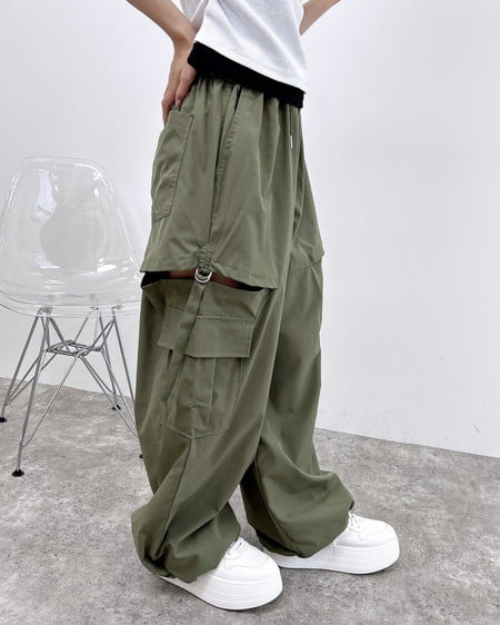 INGNI（イング） サイドスリットカーゴパンツ ｶｰｷ