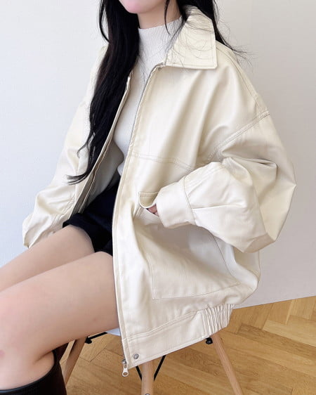 INGNI（イング） フェイクレザーBIGブルゾン ｱｲﾎﾞﾘｰ