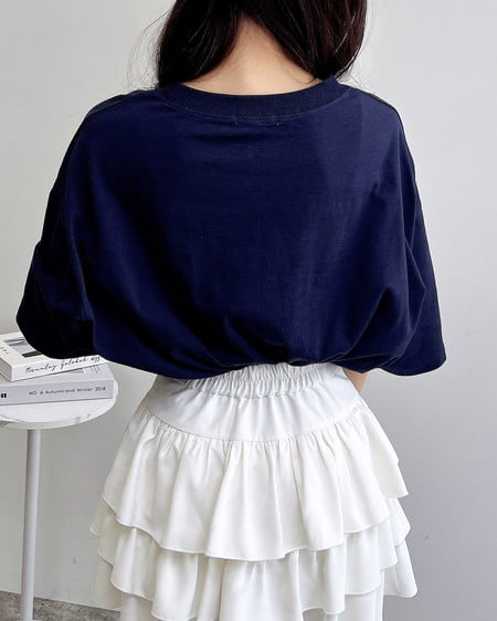 INGNI（イング） 傷ベア刺繍Tシャツ ｺﾝ