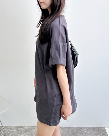 INGNI（イング） 傷ベア刺繍Tシャツ ｽﾐｸﾛ