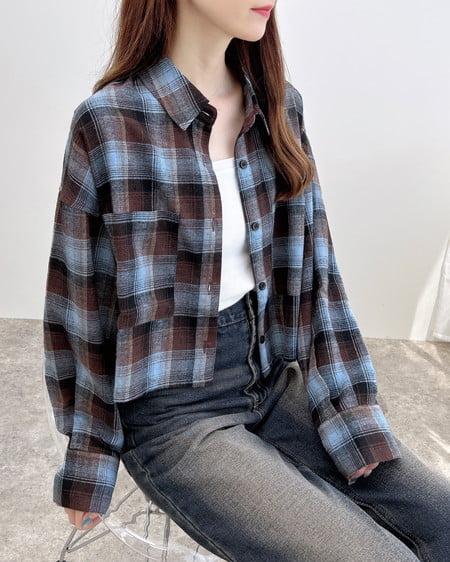 【WEB限定】チェックショートシャツ