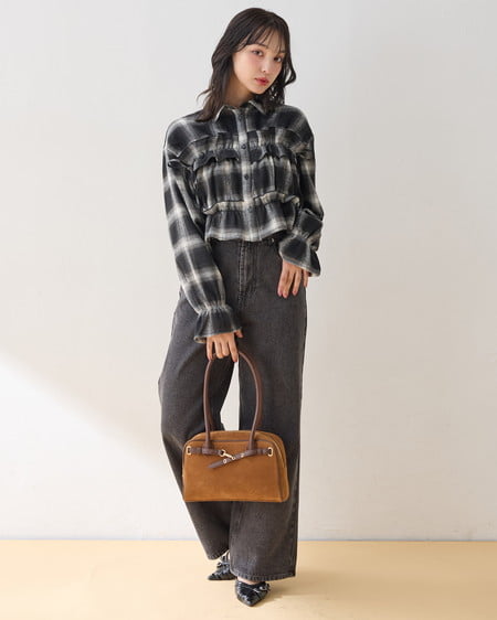 INGNI（イング） ストラップバックバンドパンプス ｸﾛ