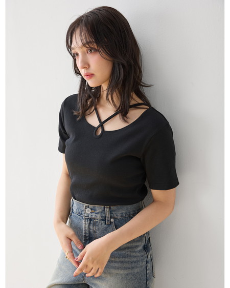 INGNI(イング) 【WEB限定】クロスチョーカートップス クロ