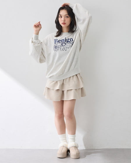 INGNI（イング） 厚底フェイクムートンサンダル ﾍﾞｰｼﾞｭ