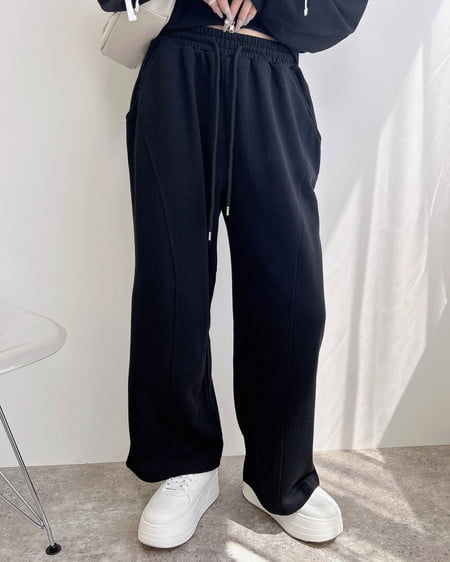 INGNI（イング） 切替スウェットパンツ ｸﾛ