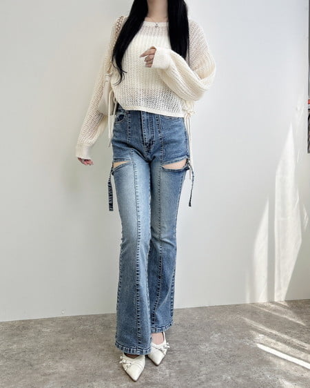 INGNI（イング） ストラップバックバンドパンプス ｱｲﾎﾞﾘｰ