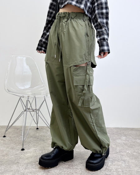 INGNI(イング) サイドスリットカーゴパンツ ｶｰｷ