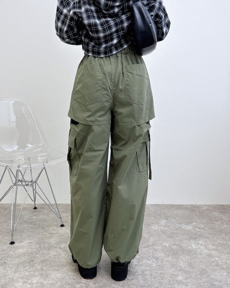 INGNI（イング） サイドスリットカーゴパンツ ｶｰｷ