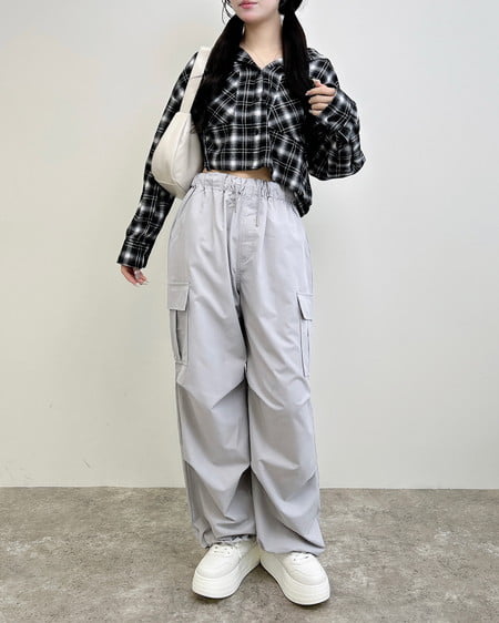 INGNI（イング） イージーカーゴパンツ ｸﾞﾚｰ