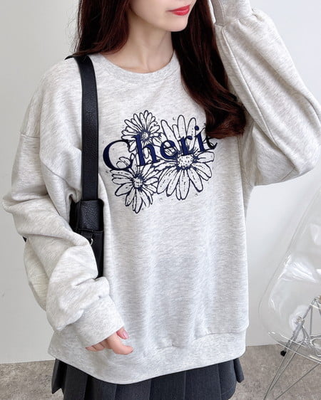 【9／23までの限定価格】フラワーロゴスウェットトップス