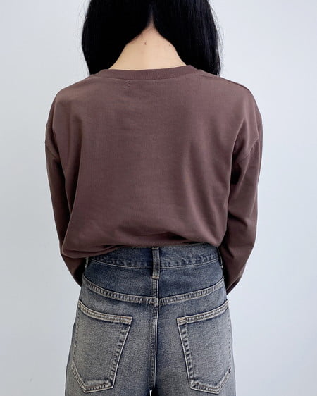 INGNI（イング） ニュースペーパープリントロングTシャツ ﾌﾞﾗｳﾝ