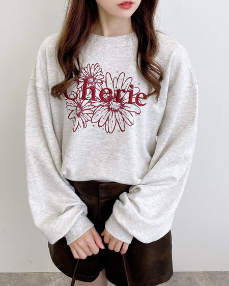 INGNI（イング） フラワーロゴスウェットトップス ｵｰﾄﾐｰﾙ/ﾎﾞﾙﾄﾞｰ