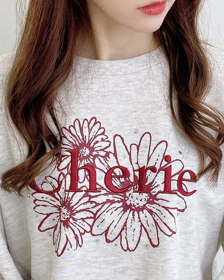 INGNI（イング） フラワーロゴスウェットトップス ｵｰﾄﾐｰﾙ/ﾎﾞﾙﾄﾞｰ