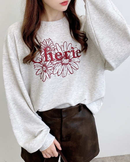 INGNI（イング） フラワーロゴスウェットトップス ｵｰﾄﾐｰﾙ/ﾎﾞﾙﾄﾞｰ