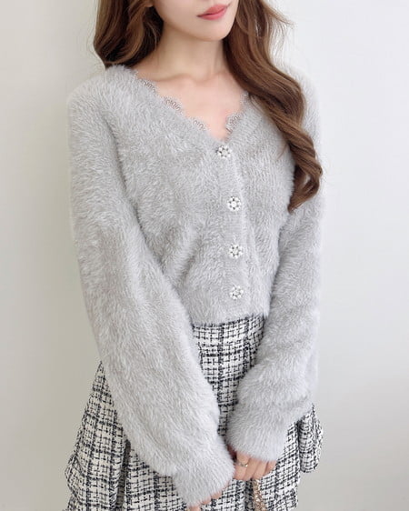 INGNI（イング） バックレースアップツイードタックフレアスカート ｵﾌｸﾛ/ﾂｲｰﾄﾞ