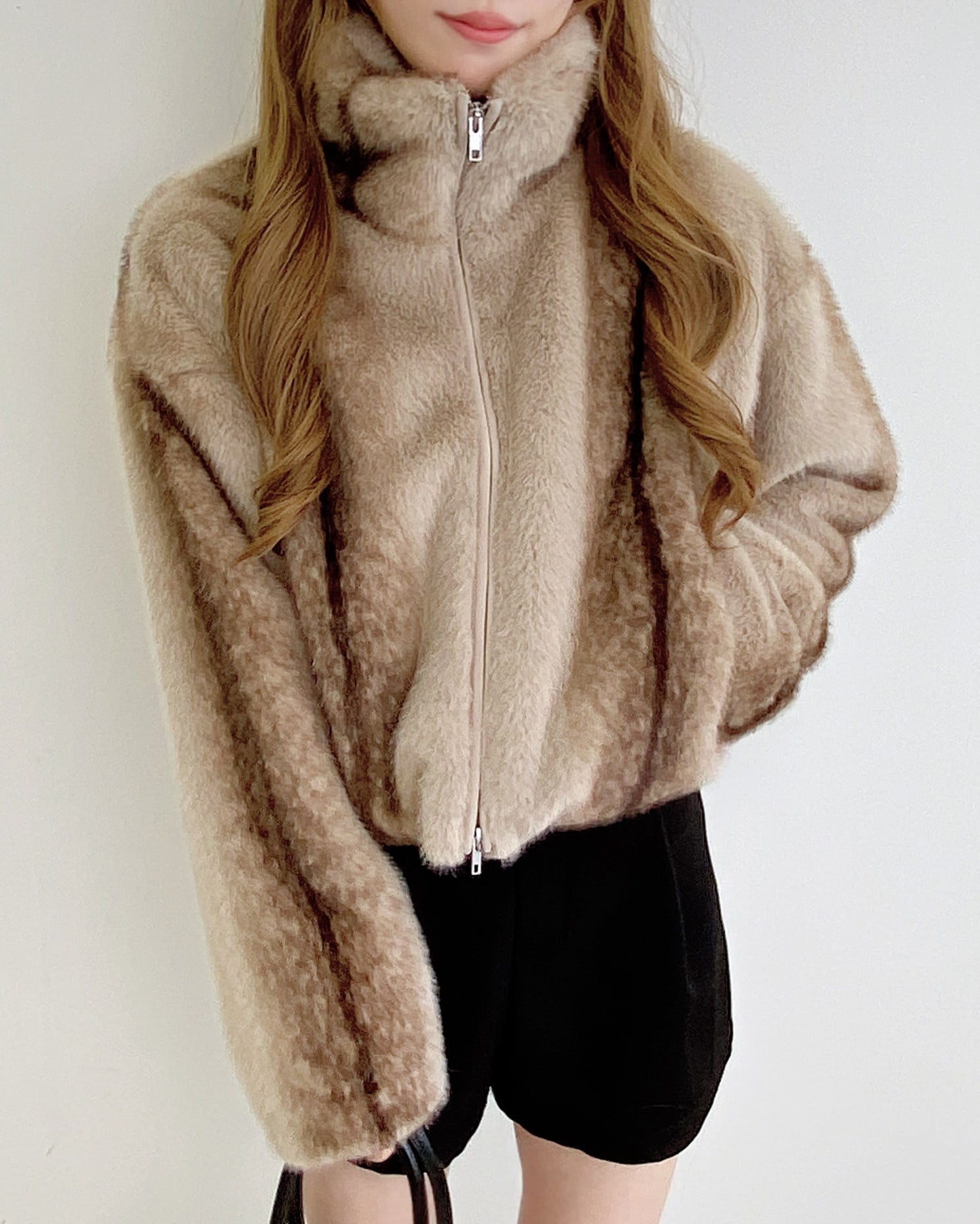 ストライプエコファースタンドコート